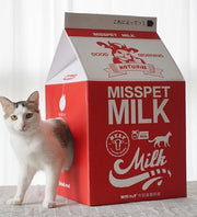 Milk Carton Cat Scratcher Cat Toy Corrugated Paper