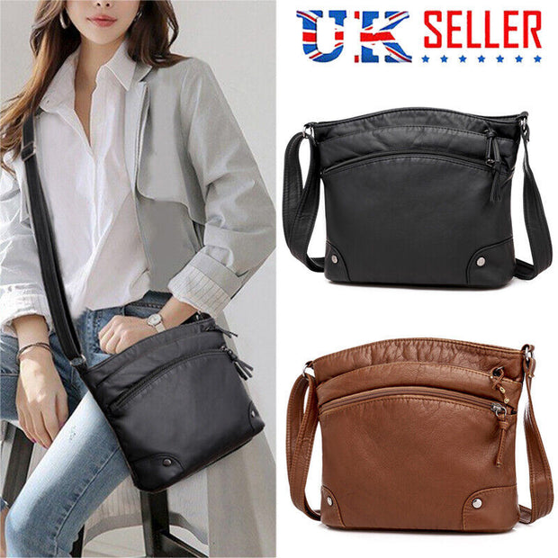 Ladies Handbag Totes Bag Women Cross Body Medium Shoulder Bag Soft PU Leather