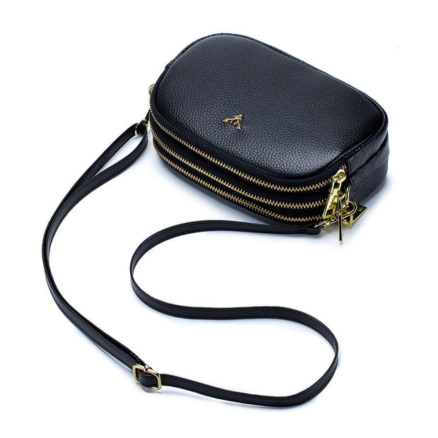 Leather cross-body mini bag