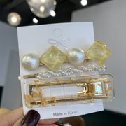 Pearl set hair clip