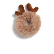 Tie-up Antlers Plush Hair Ring Rabbit Ear Rubber Band