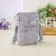 Leaf Large Screen Cloth Cross-body Mobile Phone Bag Ladies Cross-body Bag