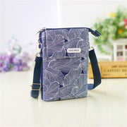 Leaf Large Screen Cloth Cross-body Mobile Phone Bag Ladies Cross-body Bag