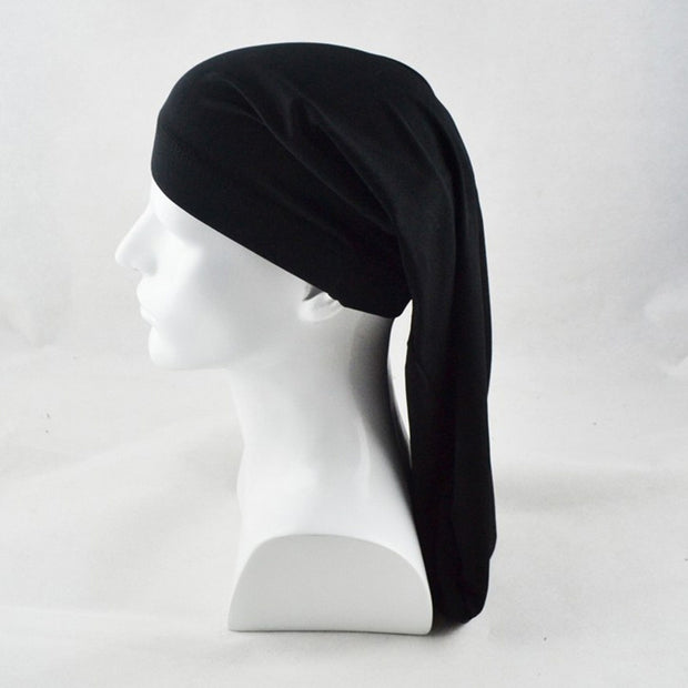 Long Hair Sock Cap Sleep Hat Wrap Night Cap Hair Care Bonnet Women Men Nightcap