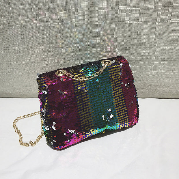 Sequin cross body bag