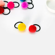 Korean candy color children's hair ball hair ring color tie hair band no seams do not hurt hair rope baby hair rope