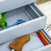 PawHut 3 Step Wooden Dog Steps Pet Stairs For Dogs, Cat Ladder For Bed Couch With Storage Grey