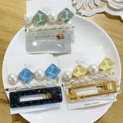 Pearl set hair clip