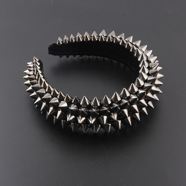 Fashion Sponge Rivet Baroque Headband