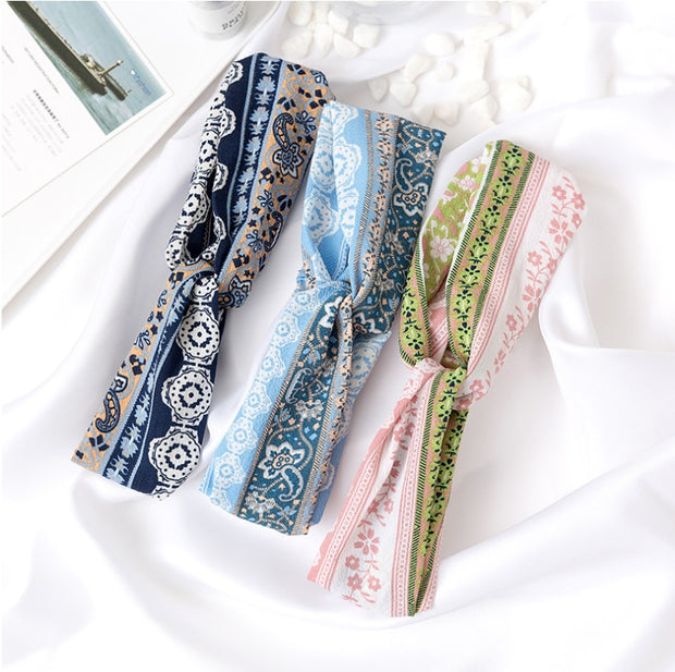 Printed headband elastic hairband