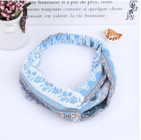 Printed headband elastic hairband