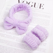 Hairband Bracelet Three-piece Purple Set