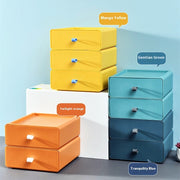 Desktop Storage Box Office Accessories Makeup, Plastic Storage Container Bathroom Storage Stackable Organizer Drawer