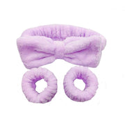 Hairband Bracelet Three-piece Purple Set