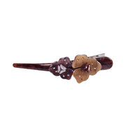 Extended flower croissant hairpin