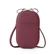 Zipped cross-body shoulder bag