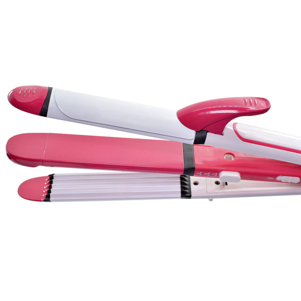 Three-in-one hair straightener