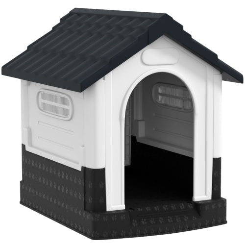 PawHut Outside Dog Kennel House, For Miniature Dogs, 64.5 X 57 X 66cm