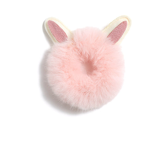 Tie-up Antlers Plush Hair Ring Rabbit Ear Rubber Band