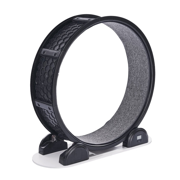 Cat Exercise Wheel With Pedometer Cat Treadmill For Pet Health Black