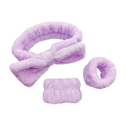 Hairband Bracelet Three-piece Purple Set