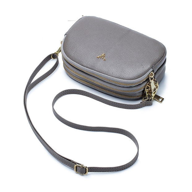 Leather cross-body mini bag