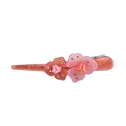 Extended flower croissant hairpin