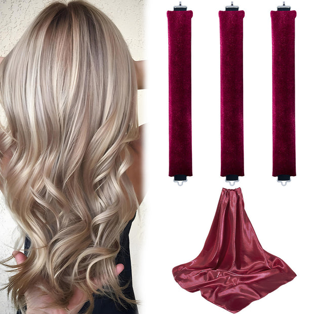 Bold No Heat Hair Curler Lazy Sleeping Big Wave Hair Curler Silk Scarf Suit