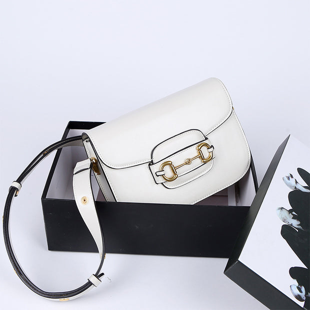 Cross-body tofu saddle bag