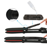 Infrared steam spray hair straightener