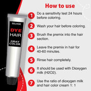 Easy To Color Hair Care Long-lasting Mild Hair Gray Hair Hairdressing Agent