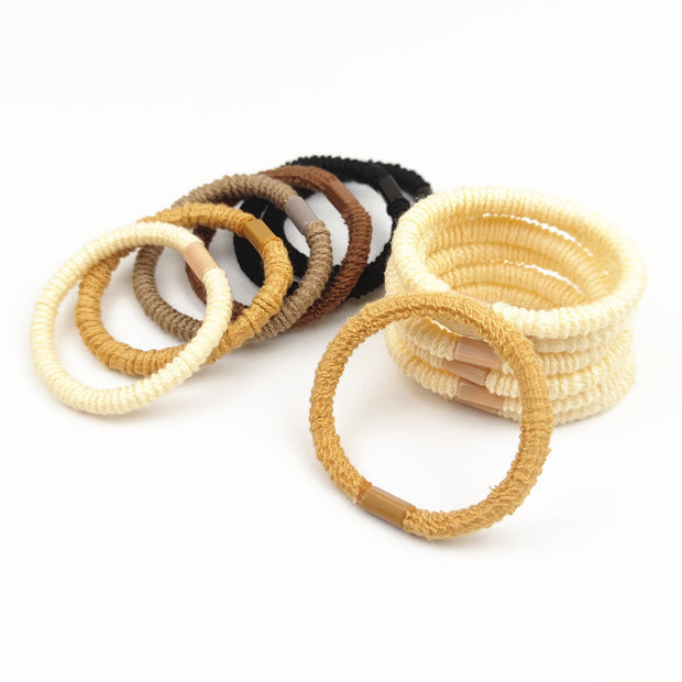 Simple High Elastic Hair Band For Women Hair Tieshair Bands Smaller Leather Sheath Hair Accessories