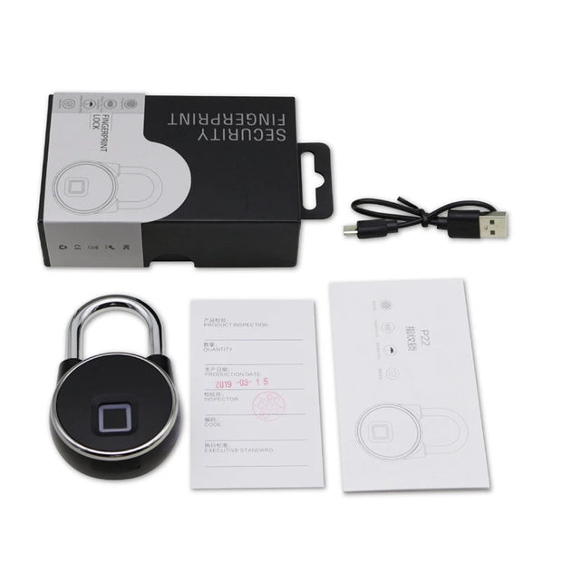 Tuya Smart Padlock Lock Bluetooth Fingerprint Bags Locks Dormitory Anti-Theft Lock USB Rechargeable Security Keyless Door Lock