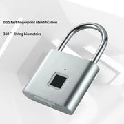 Xiaomi Fingerprint Padlock Smart USB Rechargeable Door Lock Waterproof Biometric Thumbprint Quick Unlock Zinc Alloy Door Padlock