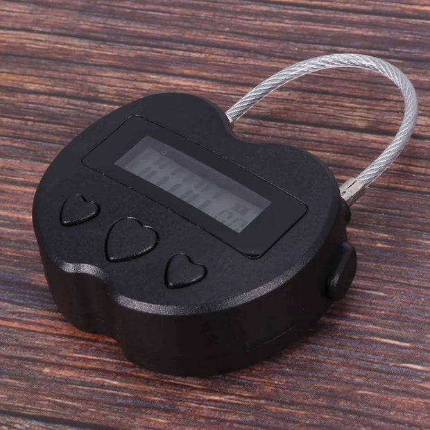 20X Smart Time Lock LCD Display Time Lock Multifunction Travel Electronic Timer, Waterproof USB Temporary Timer Padlock