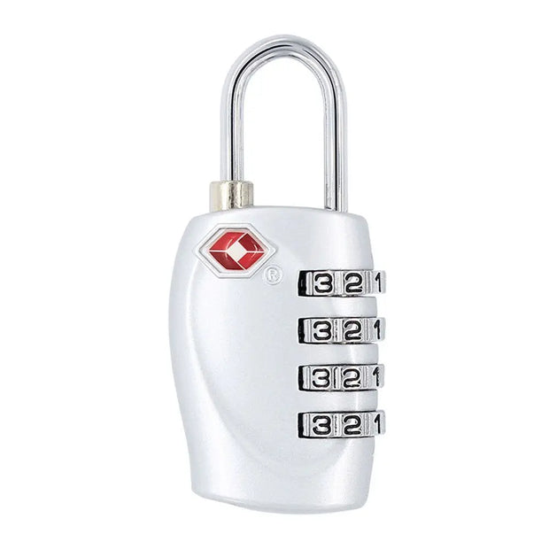 Anti-Theft Cable Luggage Lock Small Padlock Customs Code Lock Padlock with Steel Cable TSA Customs Lock Smart Combination Lock