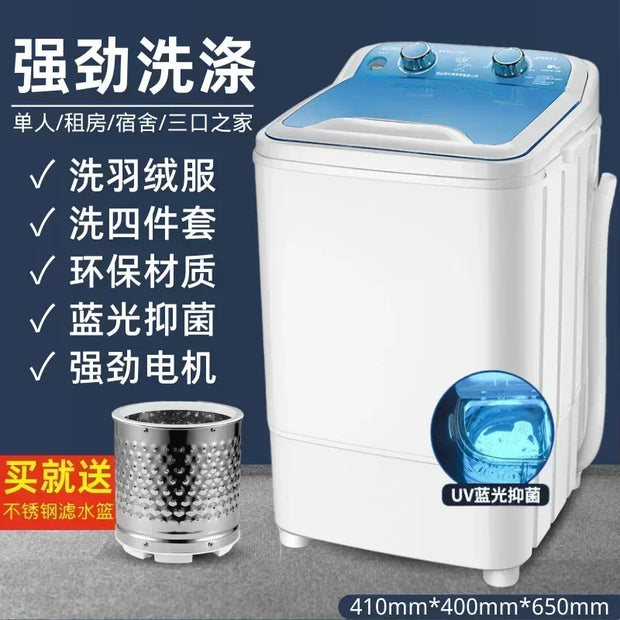 New Large-capacity Washing Machine Home Dormitory Single Cylinder Semi-automatic Small Mini Washing Machine