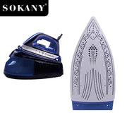 Portable 360-Degree Freestyle Dry/Steam Iron, Non-Stick Soleplate, Anti-Calc and Anti-Drip, Power Base and Carrying/Storage Case