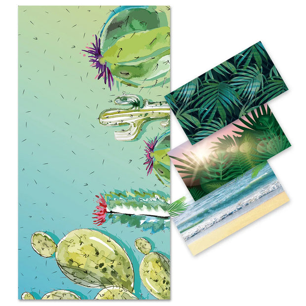 Plant Scenery Beach Towel Microfiber Oversize Extra Large Quick Drying Quick Fast Dry Sand Free 80x160cm Proof Pool Towel