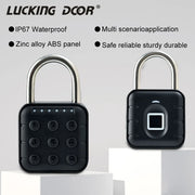 Smart Padlock Fingerprint Lock Waterproof IP67 USB Charge Quick Identification Unlock Finger Print Sensor High Quality Pad Locks