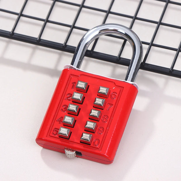 6/8/10 Digits Password Code Combination Padlock For Home Suitcase Luggage Travel Code Anti-thieft Lock Code Keyed Smart Lock