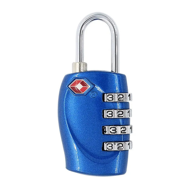 Anti-Theft Cable Luggage Lock Small Padlock Customs Code Lock Padlock with Steel Cable TSA Customs Lock Smart Combination Lock