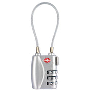 Anti-Theft Cable Luggage Lock Small Padlock Customs Code Lock Padlock with Steel Cable TSA Customs Lock Smart Combination Lock