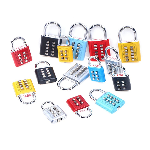 6/8/10 Digits Password Code Combination Padlock For Home Suitcase Luggage Travel Code Anti-thieft Lock Code Keyed Smart Lock