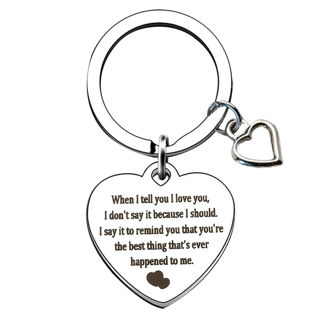 Hot Valentines Day Gifts Keychain Boyfriend Girlfriend Husband Wife Key Chain Pendant Jewelry Anniversary Gift