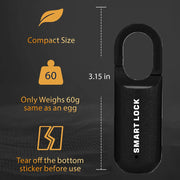 Fingerprint Padlock Smart Keyless Lock for Locker Rechargeable Gym Lock School Locker Lock Biometric Lock Backpack Lock Locker