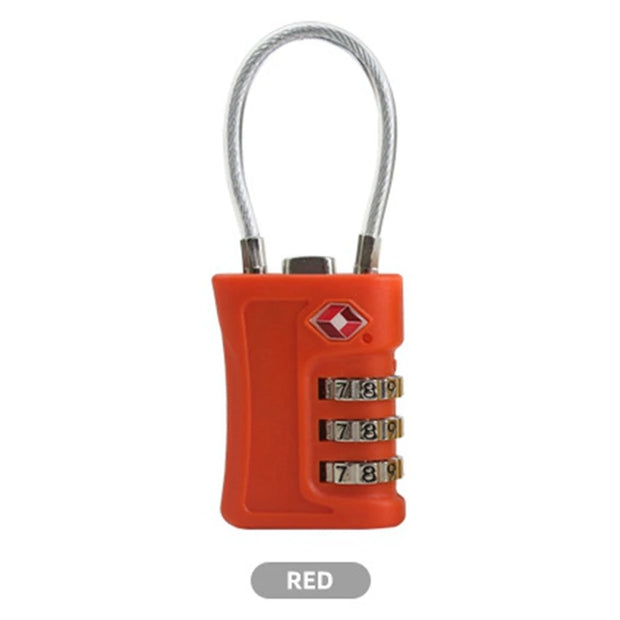 EGFirtor TSA Customs Padlock Smart Electronic Lock for Travel Luggage Password Changeable Lock Contrast Color Design Padlock