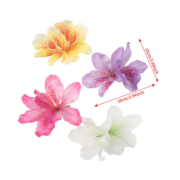 AWAYTR Canna Flowers Hairpin Artificial Floral Hair Clips Valentine Headwear Girl Hair Accessories Mother's Day Gift