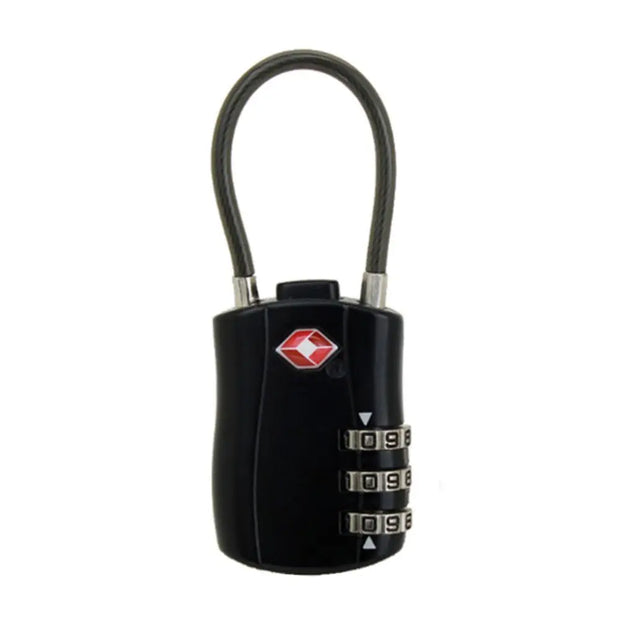 Anti-Theft Cable Luggage Lock Small Padlock Customs Code Lock Padlock with Steel Cable TSA Customs Lock Smart Combination Lock