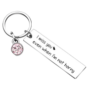 Hot Funny boyfriend girlfriend gift Keychain valentines day gifts Key Rings Engagement birthday Anniversary